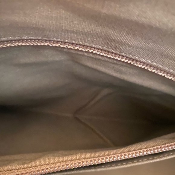 Frye large denim / leather tote NAVY new without tags - Picture 13 of 16